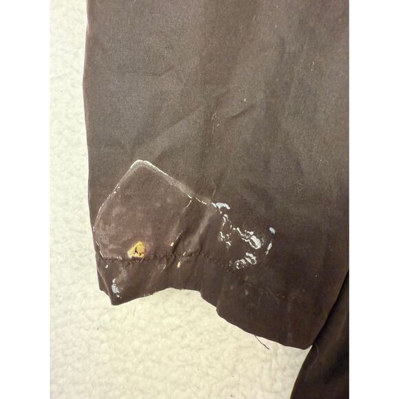 Peter Millar Jacket Brown Crown Waxed Cotton Safari Chore Coat Field XLarge XL - Picture 9 of 10